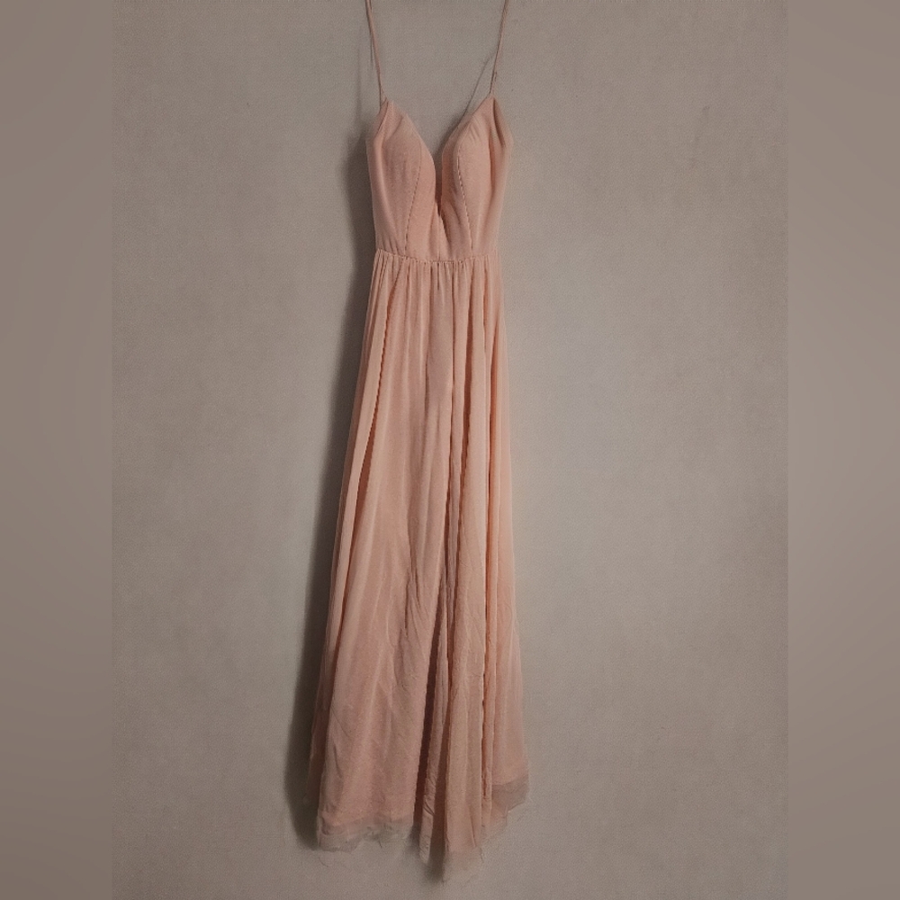 PromGirl Pink Sweetheart Neckline Strappy Gown